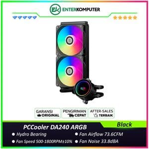 PCCooler DA240 ARGB Black Liquid Cooler - foto 1
