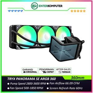 TRYX PANORAMA SE ARGB 360 BLACK Rotatable AMOLED Screen Liquid Cooler - foto 1