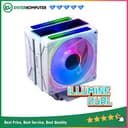 CUBE GAMING ILLUMINE - Mirror RGB TOP Cover - 6 Copper Heat Pipes - Dual Fan 12CM Infinity ARGB - Metal Bracket - Universal Socket (AM5 Ready) - foto 1