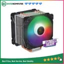 CUBE GAMING BREEZE DUAL CPU Cooler - Dual Fan 12CM ARGB - 6 Copper Heat Pipes - Universal Socket (AM5 Ready) - foto 1