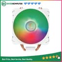 CUBE GAMING BREEZE Single White CPU Cooler - Single Fan 12CM ARGB - 4 Copper Heat Pipes - Universal Socket (AM5 Ready) - Best Deals On March!!! - foto 1