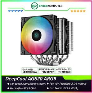 DeepCool AG620 ARGB Dual-Tower 120mm CPU Cooler - foto 1