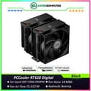 PCCooler RT620 Digital Dual Tower CPU Cooler with Smart Digital Monitor - foto 1