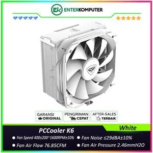 PCCooler K6 White CPU Cooler - foto 1