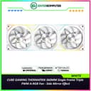 CUBE GAMING THERMATRIX 360MM WHITE Single Frame Triple PWM A-RGB Fan - Side Mirror Effect - foto 1