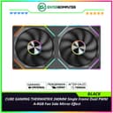 CUBE GAMING THERMATRIX 240MM BLACK Single Frame Dual PWM A-RGB Fan - Side Mirror Effect - foto 1