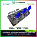 CUBE GAMING THERMATRIX 360MM Reverse BLACK Single Frame Triple PWM A-RGB Fan - Side Mirror Effect - foto 1