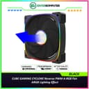 CUBE GAMING CYCLONE Reverse BLACK PWM A-RGB Fan - ARGB Lighting Effect - foto 1