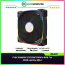 CUBE GAMING CYCLONE BLACK PWM A-RGB Fan - ARGB Lighting Effect - foto 1