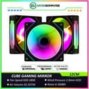 CUBE GAMING MIRROR BLACK 3 in 1 Pack - Infinity Mirror 12CM ARGB PWM FAN - foto 1