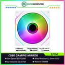 CUBE GAMING MIRROR Reverse WHITE Single Pack - Infinity Mirror 12CM ARGB Reverse PWM FAN - foto 1