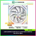CUBE GAMING FLARE Reverse WHITE 12CM PWM A-RGB Fan - Side Mirror Effect - foto 1