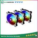 LIAN LI BORA DIGITAL - SPACE GREY - ARGB PWM 12CM FAN X 3 PCS + CONTROLLER - foto 1