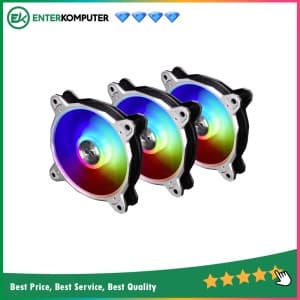 LIAN LI BORA DIGITAL - SPACE GREY - ARGB PWM 12CM FAN X 3 PCS + CONTROLLER - foto 1