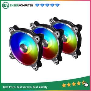 LIAN LI BORA DIGITAL - SILVER - ARGB PWM 12CM FAN X 3 PCS + CONTROLLER - foto 1