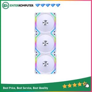 LIAN LI UNI FAN SL120 V2 WHITE - 3PCS 12CM ARGB FAN & CONTROLLER - foto 1