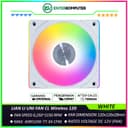 LIAN LI UNI FAN CL Wireless 120 WHITE Single Pack - Two ARGB Light Zones - Balanced Performance with Quiet Operation - 12CL1W1W - foto 1