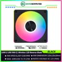 LIAN LI UNI FAN CL Wireless 120 Reverse Blade BLACK Single Pack - Two ARGB Light Zones - Balanced Performance with Quiet Operation - 12RCL1W1B - foto 1