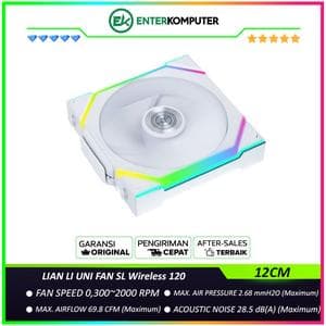 LIAN LI UNI FAN SL Wireless 120 WHITE Single Pack - Two Light Zones for An Enhanced Visual Experience - 12SL1W1W - foto 1