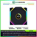 LIAN LI UNI FAN SL Wireless LCD 120 Reverse Blade BLACK Single Pack with 1.6” LCD SCREEN - Two Light Zones for An Enhanced Visual Experience - 12RSLLCD1W1B - foto 1