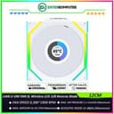 LIAN LI UNI FAN SL Wireless LCD 120 Reverse Blade WHITE Single Pack with 1.6” LCD SCREEN - Two Light Zones for An Enhanced Visual Experience - 12RSLLCD1W1W - foto 1