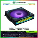 LIAN LI UNI FAN SL-INF Wireless 120 BLACK Single Pack - Three Light Zones - Asymmetrical Infinity Mirror Design - 12SLIN1W1B - foto 1