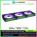LIAN LI UNI FAN SL-INF Wireless 120 BLACK Triple Pack - Three Light Zones - Asymmetrical Infinity Mirror Design - 12SLIN1W3B - foto 1