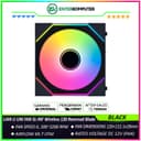 LIAN LI UNI FAN SL-INF Wireless 120 Reversed Blade BLACK Single Pack - Three Light Zones - Asymmetrical Infinity Mirror Design - 12RSLIN1W1B - foto 1