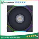 LIAN LI UNI FAN TL120 Reverse Blade BLACK Single Pack - ART of Cooling Redefined - Dual Zone Lighting Effects - Customisable Fan Speed and Dazzle with Infinity Mirror - foto 1