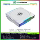 LIAN LI UNI FAN TL 120 Wireless WHITE Single Pack - Two Light Zones for An Enhanced Visual Experience - Noise-Optimized and Performance-Oriented Fan - 12TL1W1W - foto 1