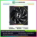 LIAN LI UNI FAN TL120 LCD Wireless BLACK Single Pack with 1.6” LCD SCREEN - Two Light Zones for An Enhanced Visual Experience - Noise-Optimized and Performance-Oriented Fan - 12TLLCD1W1B - foto 1