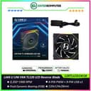 LIAN LI UNI FAN TL120 LCD Reverse Blade Wireless BLACK Single Pack with 1.6” LCD SCREEN - Two Light Zones for An Enhanced Visual Experience - Noise-Optimized and Performance-Oriented Fan - 12RTLLCD1W1B - foto 1