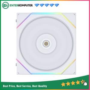LIAN LI UNI FAN TL140 WHITE Single Pack - ART of Cooling Redefined - Dual Zone Lighting Effects - Customisable Fan Speed and Dazzle with Infinity Mirror - foto 1