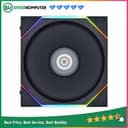 LIAN LI UNI FAN TL140 Reverse Blade BLACK Single Pack - ART of Cooling Redefined - Dual Zone Lighting Effects - Customisable Fan Speed and Dazzle with Infinity Mirror - foto 1