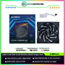 LIAN LI UNI FAN TL140 Wireless BLACK Single Pack - ART of Cooling Redefined - Dual Zone Lighting Effects - Customisable Fan Speed and Dazzle with Infinity Mirror - 14TL1W1B - foto 1