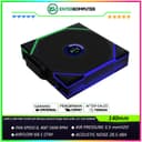 LIAN LI UNI FAN TL140 LCD Wireless BLACK Single Pack with 1.6” LCD SCREEN - Dual Zone Lighting Effects - Empower with Customisable Display & Customisable Fan Speed - Dazzle with Infinity Mirror - 14TLLCD1W1B - foto 1