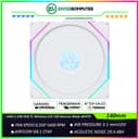 LIAN LI UNI FAN TL Wireless LCD 140 Reverse Blade WHITE - Dual Zone Lighting Effects - Empower with Customisable Display & Customisable Fan Speed - Dazzle with Infinity Mirror - 14RTLLCD1W1W - foto 1