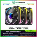 Antec Orbit PWM ARGB 3 in 1 Pack & 4-Pin PWM 1-to-3 Splitter Cables - Extreme Lighting Effects with Exquisite Carbon Fiber-Look Design - Infinity Mirror Light Effect - 12CM ARGB PWM FAN - foto 1