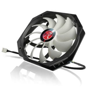 Raijintek Boreas A - 14cm with 11 Fan Blades Design - Outstanding Silence - Black White - foto 1