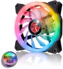 Raijintek IRIS 12 Rainbow RGB 256 color - 3 Pcs Fans - PWM - 6 port RGB LED hub with Remote controller - foto 1