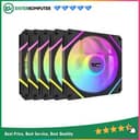 Aigo DarkFlash DM12 PRO Black 12CM PWM A-RGB Fan (5 x 12CM Fan A-RGB) - foto 1