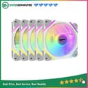 Aigo DarkFlash DM12 PRO White 12CM PWM A-RGB Fan (5 x 12CM Fan A-RGB) - foto 1