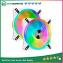 Corsair iCUE QL140 RGB White (Twin Pack) - With Lighting Node CORE - 14CM Fan - foto 1