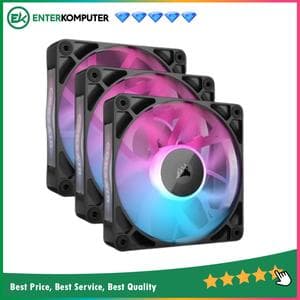 Corsair iCUE LINK RX120 RGB 120mm PWM Fan - Triple Pack - foto 1