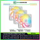 Corsair RS120-R ARGB White 120mm PWM Reverse Fan - Triple Pack - foto 1