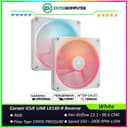 Corsair iCUE LINK LX140-R RGB White 140mm PWM Reverse Fan - Dual Pack - foto 1
