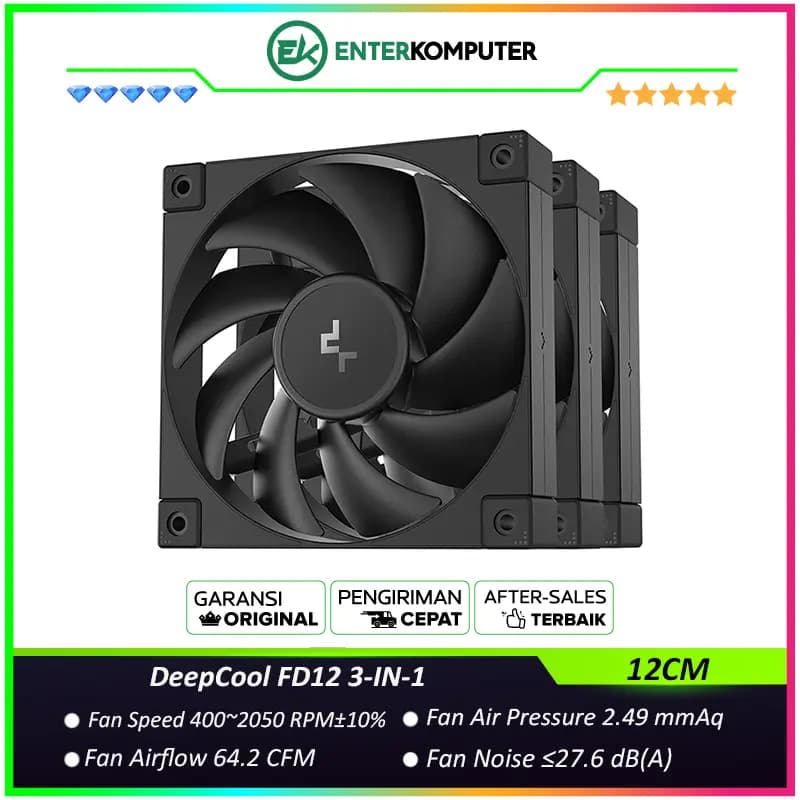 DeepCool FD12 3-IN-1 12CM PWM Performance Fan - foto 1