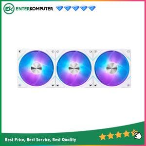 MSI MPG EZ120 ARGB WHITE 120MM Magnetic Design Fan - 3-Pack - foto 1