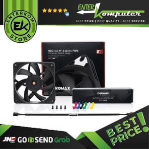 Noctua Chromax Swap Fan 12CM Black Fan With Multicolor Rubber - NF-A12x15 PWM CH.BK.S (15mm Thicknes) - foto 1