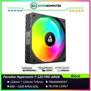 Paradox Hypersonic F-120 PRO ARGB Black 12CM Fan - foto 1